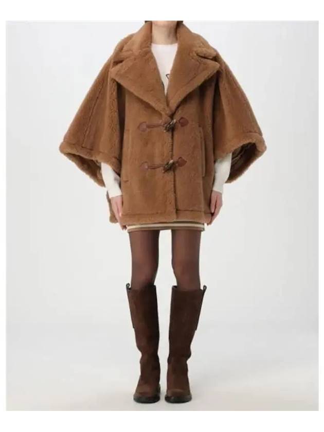 Shearling Cape Brown - MAX MARA - BALAAN 4