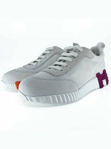 Bouncing Sneakers White Orange Purple - HERMES - BALAAN 1