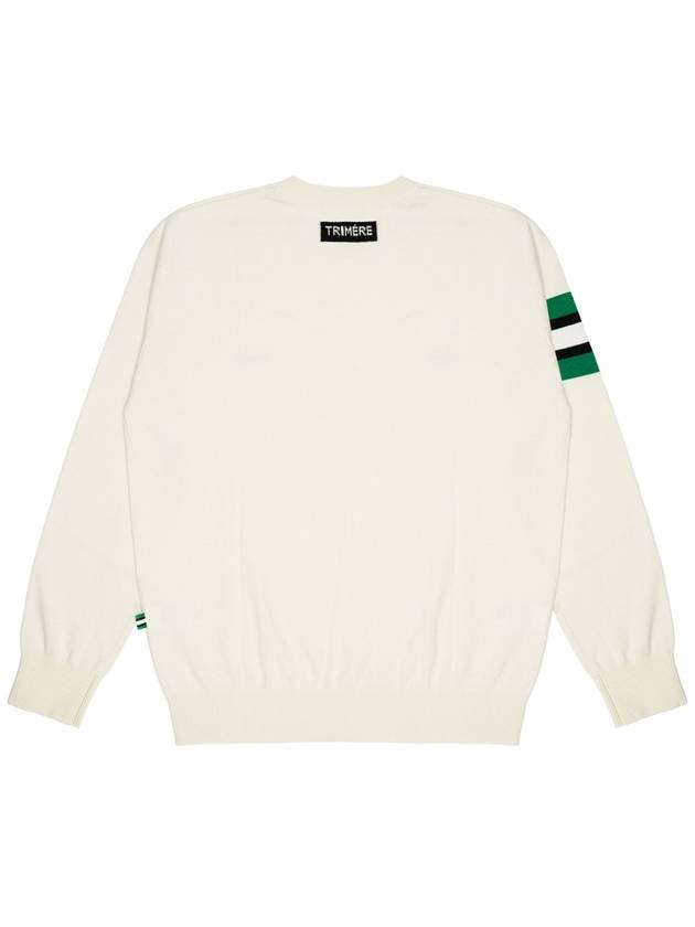 Signature line cashmere knit UNISEX IVORY TMFRN40210 - TRIMERE - BALAAN 3