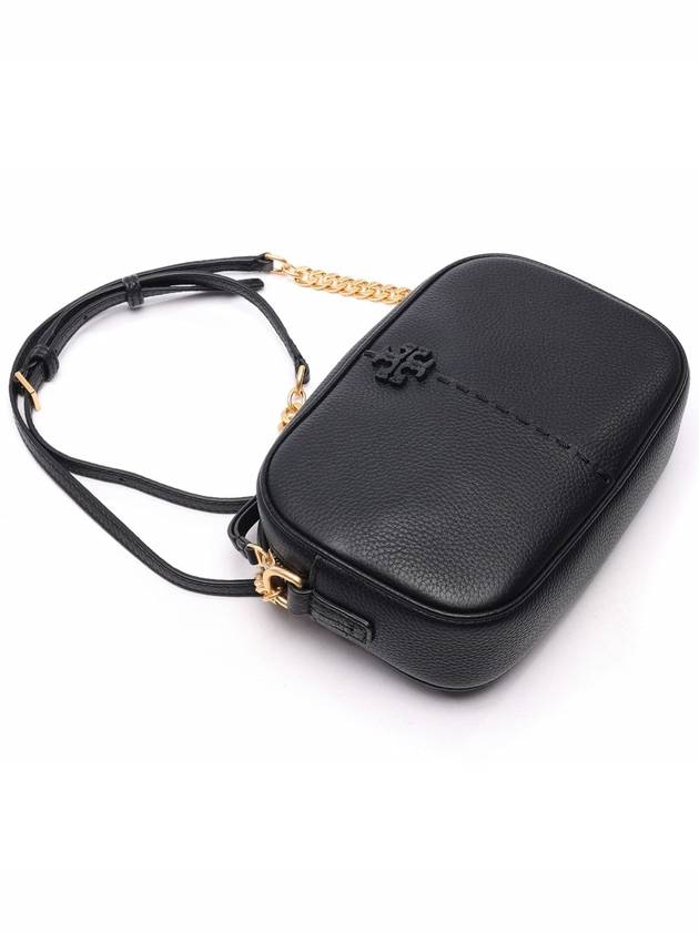 McGraw Logo Camera Shoulder Bag Black - TORY BURCH - BALAAN 6