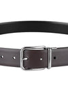 Reversible Leather Belt Black - PRADA - BALAAN 10