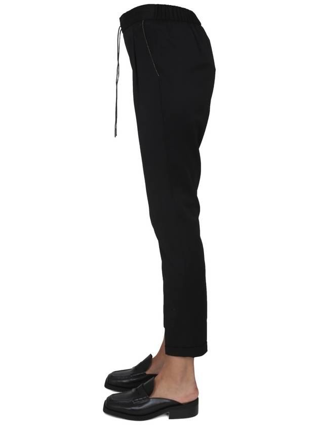 Shiny Detail Slacks Black - FABIANA FILIPPI - BALAAN 4