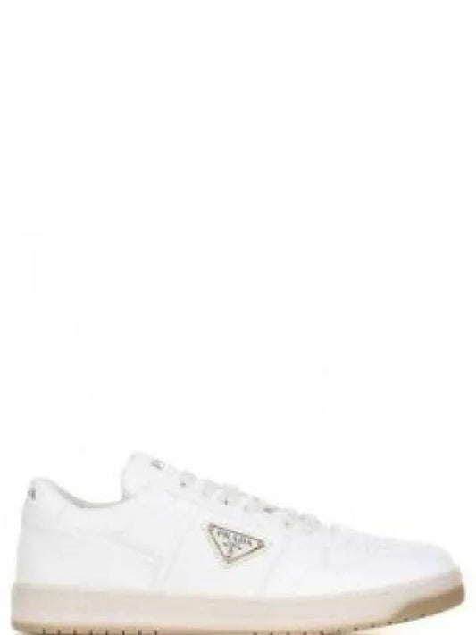 Downtown Nappa Leather Low Top Sneakers Ivory - PRADA - BALAAN 2