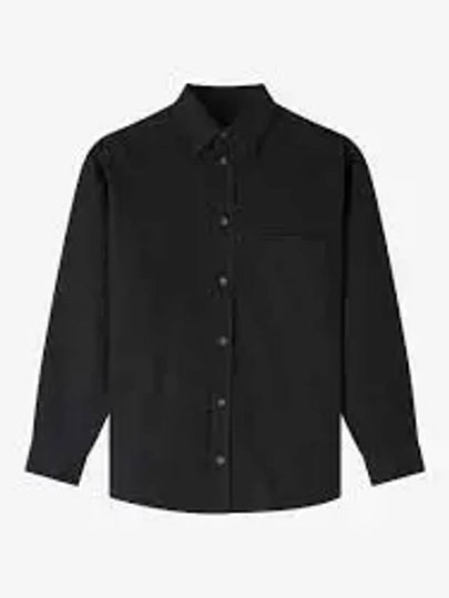 Chemise Emilien Logo Long Sleeve Shirt Black - A.P.C. - BALAAN 2