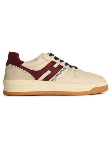 Hogan 'H631' Beige Leather Sneakers - HOGAN - BALAAN 1