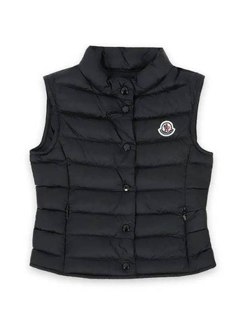 Kids Liane Logo Patch Padded Vest Black - MONCLER - BALAAN 1