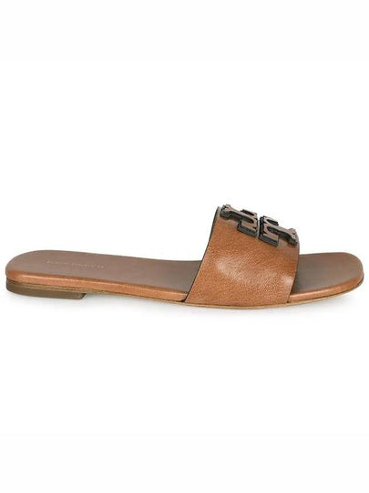 Double Stack Logo Slide Slippers Camel - TORY BURCH - BALAAN 2