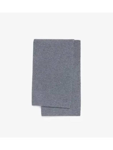 Cash blend solid muffler melange gray - LACOSTE - BALAAN 1