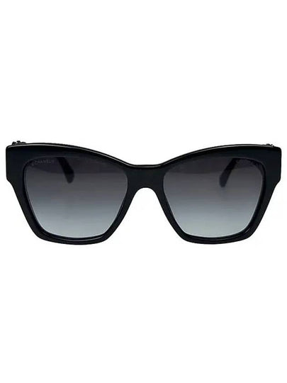 Eyewear Logo Square Sunglasses Black - CHANEL - BALAAN 2