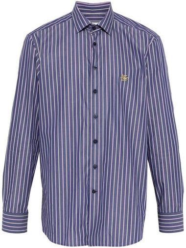 Etro Vertical Striped Cotton Shirt - ETRO - BALAAN 1