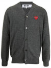 Red Heart Cardigan Dark Grey P1 AZ N008 3 - COMME DES GARCONS - BALAAN 2