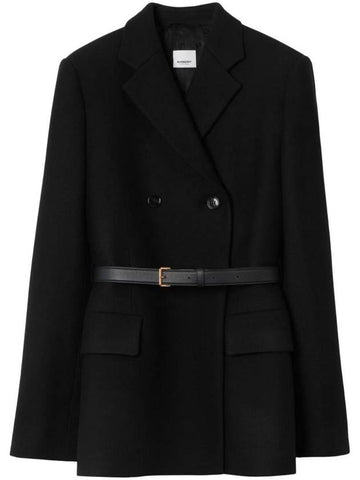 Double Breasted Belt Blazer 8071025 - BURBERRY - BALAAN 1