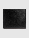 GG Marmont Leather Bi Fold Wallet Black Gold - GUCCI - BALAAN 4