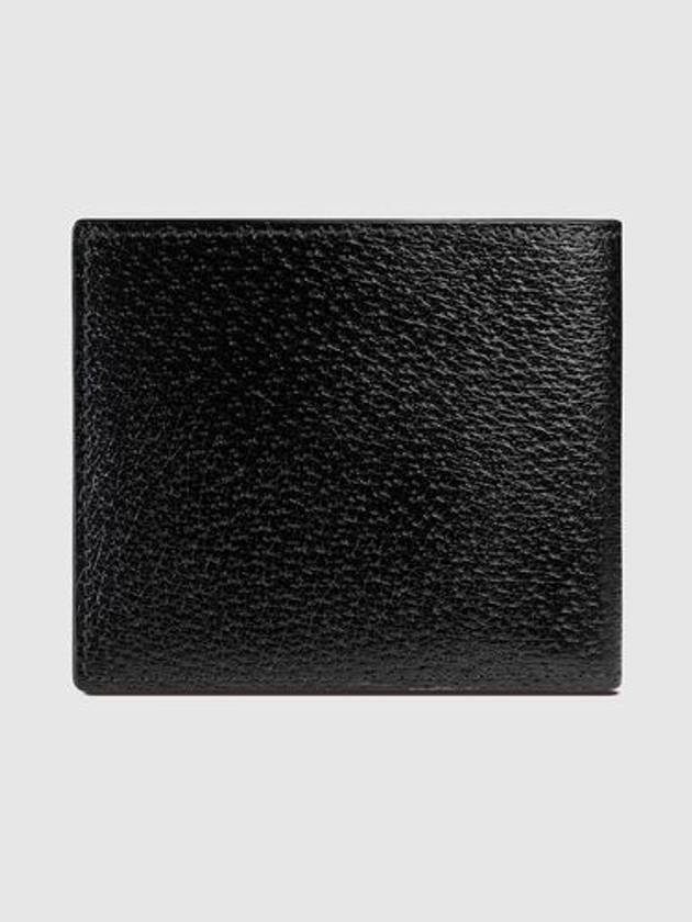 GG Marmont Leather Bi Fold Wallet Black Gold - GUCCI - BALAAN 4