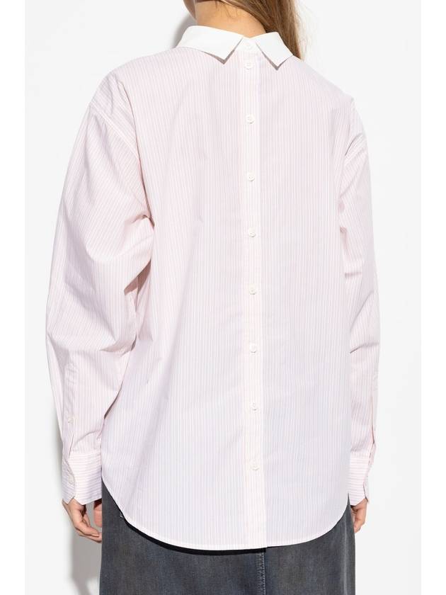 Acne Studios Shirt With Logo, Women's, Pink - ACNE STUDIOS - BALAAN 4