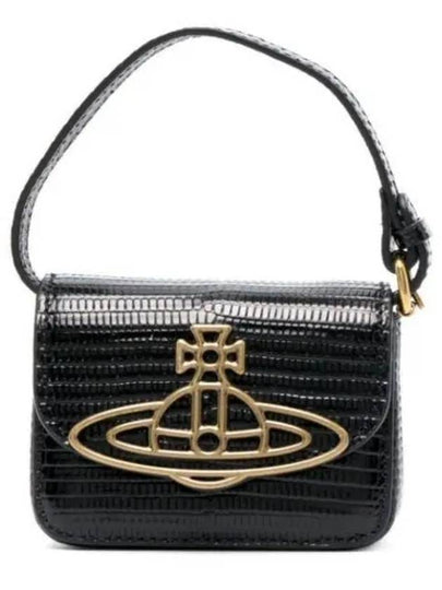 Lizard Linda Small Tote Bag Black - VIVIENNE WESTWOOD - BALAAN 2