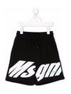 Kids Women s Logo Print Track Shorts MS029006 110 - MSGM - BALAAN 1