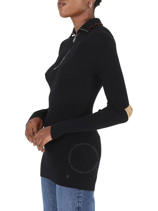 Genius 1952 Half Zip Turtleneck Knit Top Black - MONCLER - BALAAN 4