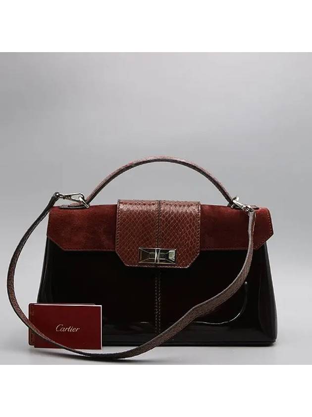 Burgundy 2 WAY bag - CARTIER - BALAAN 1