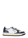 Medalist Navy Tab Low Top Sneakers White Navy - AUTRY - BALAAN 2