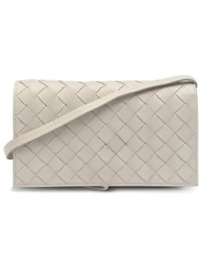 Intrecciato Mini Cross Bag Chalk - BOTTEGA VENETA - BALAAN 2