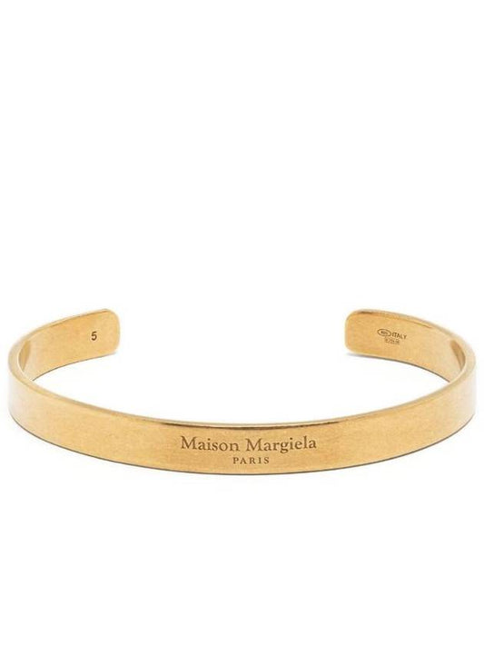 Ingraving Logo Cuff Bracelet Gold - MAISON MARGIELA - BALAAN 1