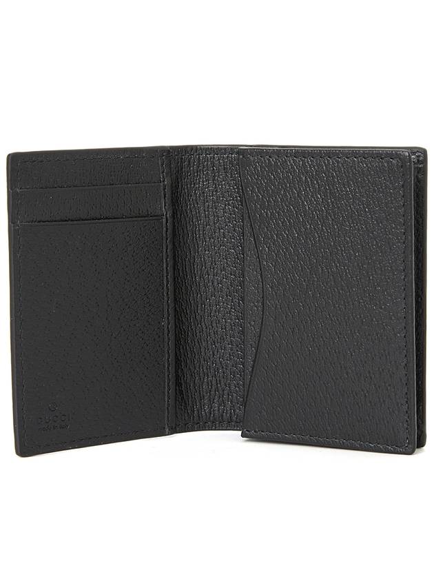 GG Marmont Leather Card Wallet Black - GUCCI - BALAAN 6