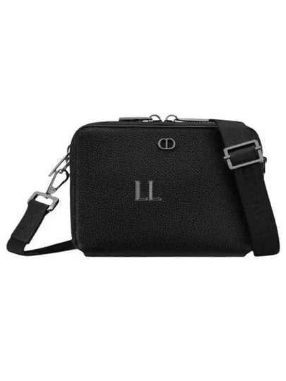 CD Icon Logo Leather Pouch Bag Black - DIOR - BALAAN 2