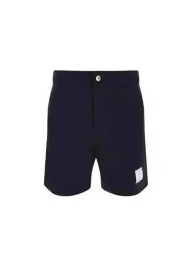 Men's RWB Striped Cotton Bermuda Shorts Navy - THOM BROWNE - BALAAN 2