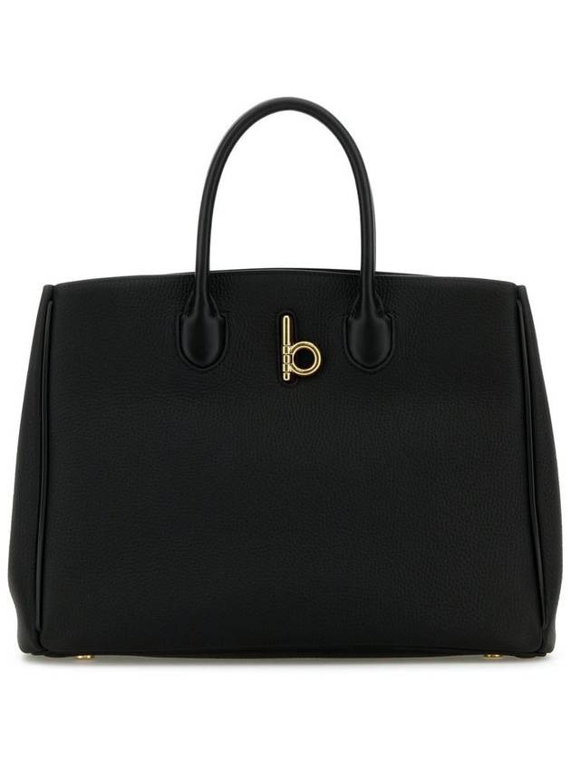 Rocking Horse Small Leather Tote Bag Black - BURBERRY - BALAAN 2