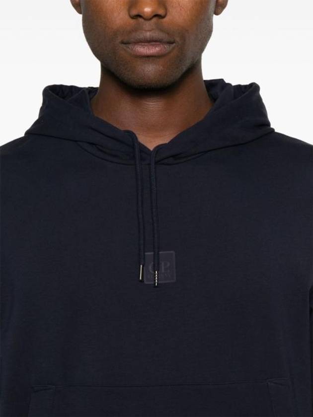 The Metropolis Series Stretch Fleece Hoodie Navy - CP COMPANY - BALAAN 4