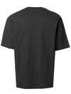 Relaxed Fit Scribble Short Sleeve T-Shirt Black - ACNE STUDIOS - BALAAN 4