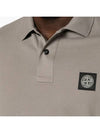 Pique Stretch Cotton Short Sleeve Polo Shirt Dove Grey - STONE ISLAND - BALAAN 6