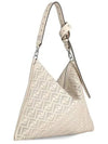 After FF Leather Shoulder Bag White - FENDI - BALAAN 2