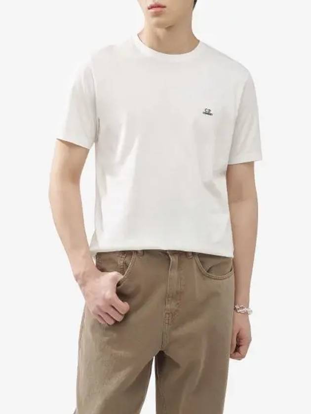 30/1 Jersey Logo Short Sleeve T-Shirt White - CP COMPANY - BALAAN 2