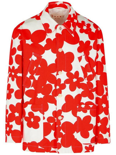 Marni Red Cotton Jacket - MARNI - BALAAN 1