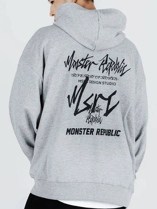 Movement Lettering Hooded Grey - MONSTER REPUBLIC - BALAAN 1