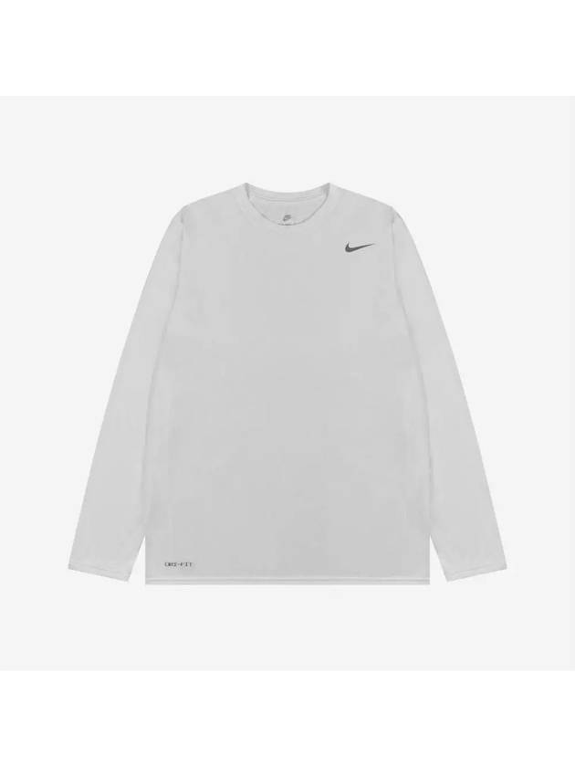 Men's Team Legend Dri Fit Long Sleeve T-Shirt White - NIKE - BALAAN 4