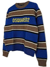 Logo Striped Knit Top - DSQUARED2 - BALAAN 3