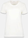 Logo Patch Jersey Cotton Short Sleeve T-Shirt Off White - MONCLER - BALAAN 3