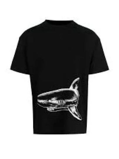 Men's Broken Shark Short Sleeve T-Shirt Black - PALM ANGELS - BALAAN 2