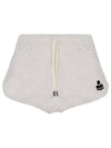 Mifa Logo Banding Shorts Beige - ISABEL MARANT - BALAAN 1