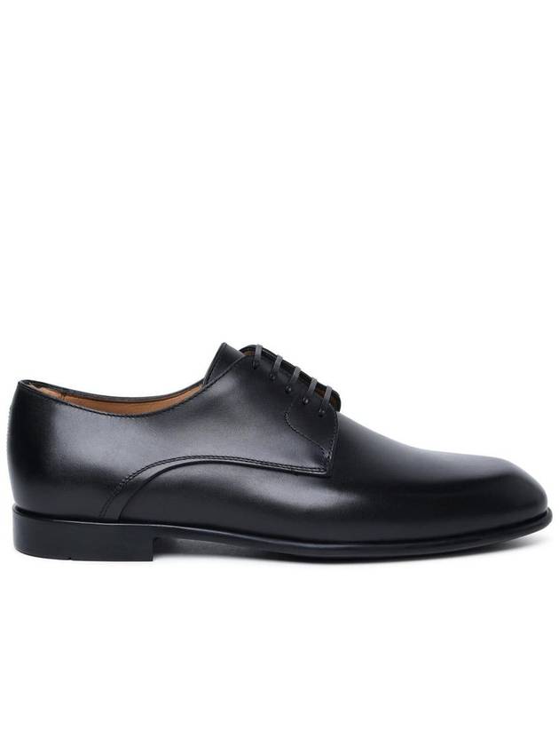 Lace-Up Leather Classic Loafers Black - SALVATORE FERRAGAMO - BALAAN 2