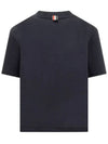 Festive Jersey Button Hector Short Sleeve T Shirt Navy - THOM BROWNE - BALAAN 3