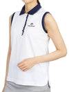 Golf Wear Sleeveless T-Shirt HHW 2A AP53 WHITE - HORN GARMENT - BALAAN 5