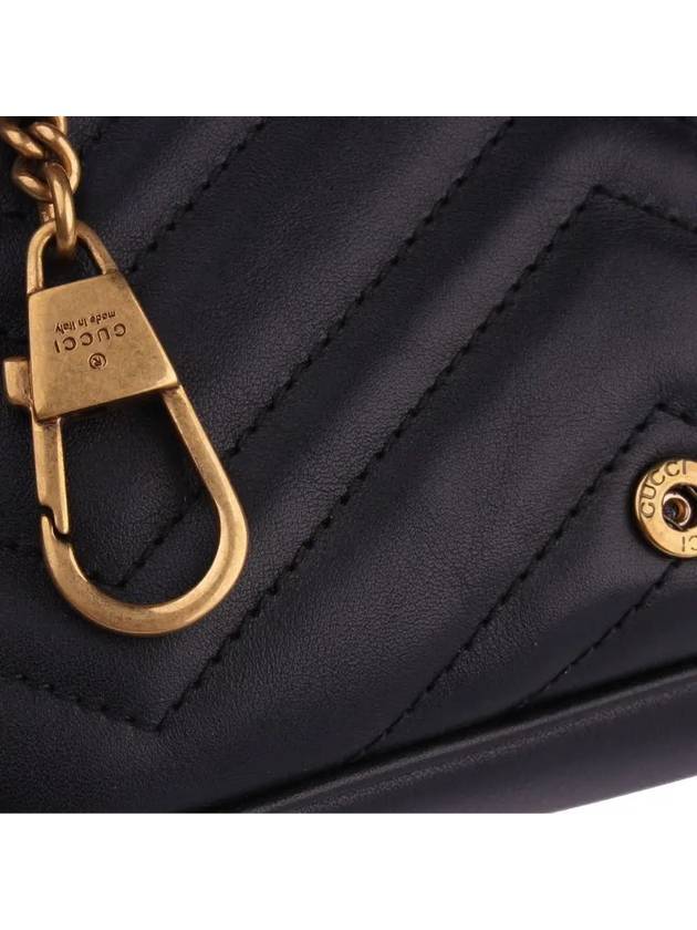 GG Marmont Matelasse Leather Super Mini Bag Black - GUCCI - BALAAN 6