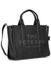 Logo Medium Leather Tote Bag Black - MARC JACOBS - BALAAN 3