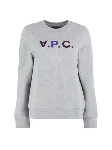 Logo Print Sweatshirt Grey - A.P.C. - BALAAN 1