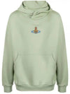 Embroidered ORB Logo Cotton Hoodie Green - VIVIENNE WESTWOOD - BALAAN 2