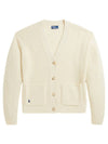 Women's Wool Cashmere Long Sleeve Cardigan White - POLO RALPH LAUREN - BALAAN 1